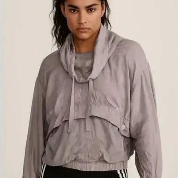 Adidas Stella McCartney Gray Athletic Track Pullover Top Jacket Women's Size XS - Picture 1 of 11